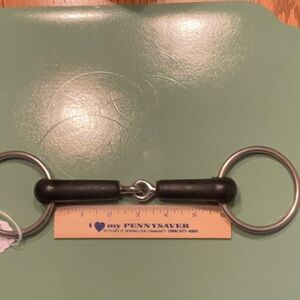 Loose Ring rubber single jointed snaffle horse bit